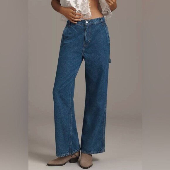 NWT Size 30 - Reformation Diego Mid Rise Baggy Utility Jeans (NWT $288) - Picture 6 of 16